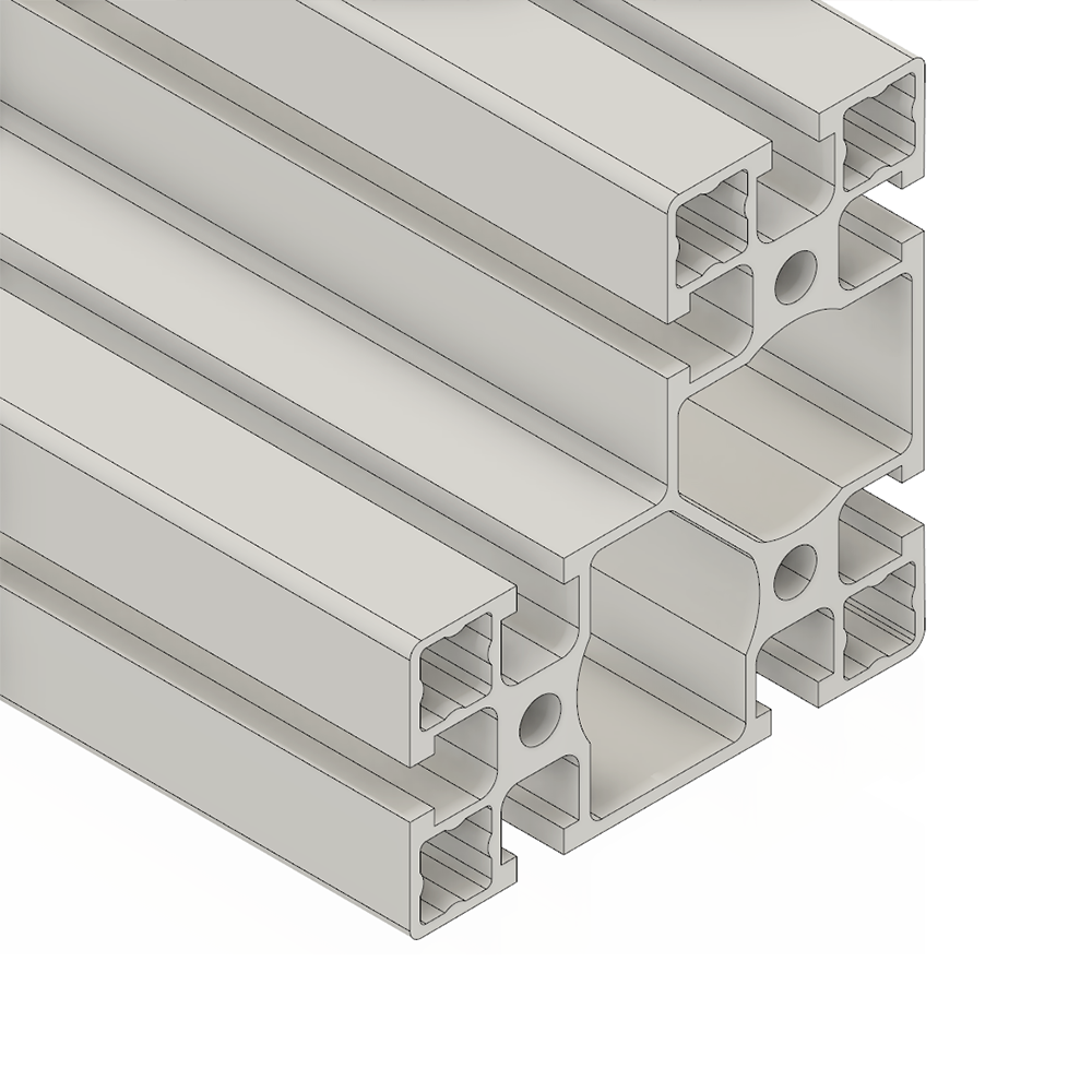 10-9090-0-700MM MODULAR SOLUTIONS EXTRUDED PROFILE<br>90MM X 90MM, CUT TO THE LENGTH OF 700 MM